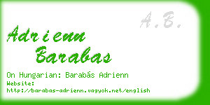 adrienn barabas business card
