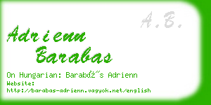 adrienn barabas business card